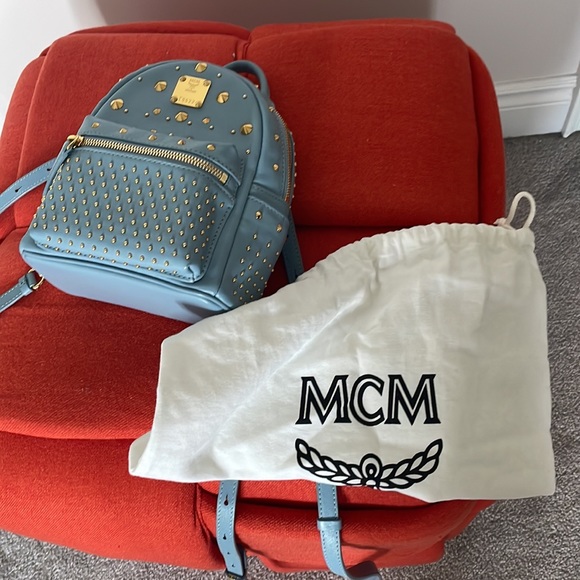 MCM mini backpack, light blue - Picture 8 of 8